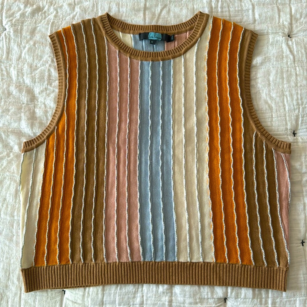 Eva Franco colorful lightweight sweater vest